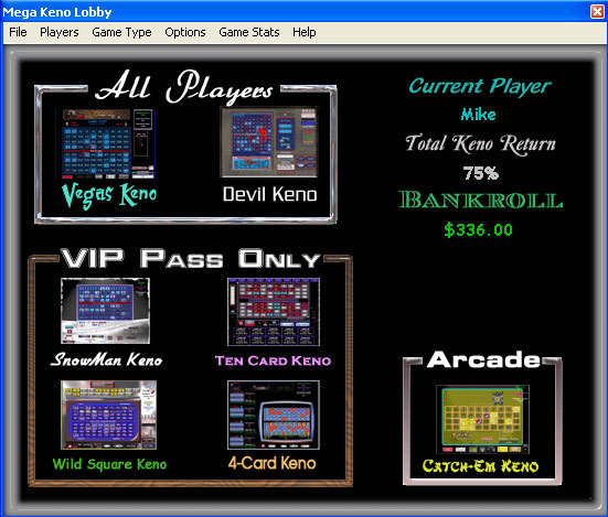 Mega Keno Screenshot